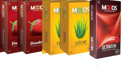 Moods special ragular pack of( 5, 60S) Condom(Set of 4, 12S)