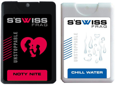 S'SWISS noty nite and chill water combo Pack - 40 ml Pocket Perfume - For Men & Women(40 ml, Pack of 2)
S'SWISS noty nite and chill water combo Pack - 40 ml Pocket Perfume - For Men & Women(40 ml, Pack of 2)
