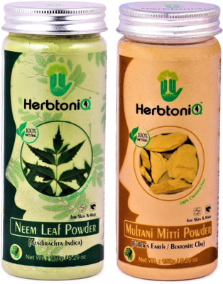 HerbtoniQ 100% Organic Natural Neem Leaf Powder 150g And Multani Mitti Powder (Fullerâs Earth) 150g For Face Pack And Hair Pack(300 g)
HerbtoniQ 100% Organic Natural Neem Leaf Powder 150g And Multani Mitti Powder (Fullerâs Earth) 150g For Face Pack And Hair Pack(300 g)