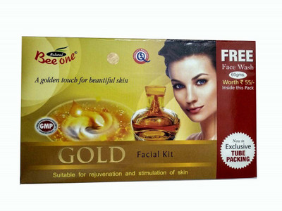 BEEONE GOLD FACIAL KIT 170 GM(SUITABLE FOR REJUVENATION AND STIMULATION OF SKIN) 170 g