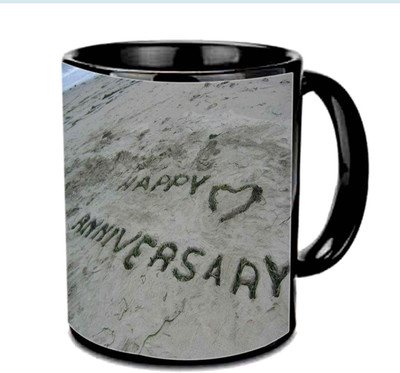 Raj Laxmi Happy Anniversary With Beech Background Multicolor Ceramic Mug(350 ml), Black
Raj Laxmi Happy Anniversary With Beech Background Multicolor Ceramic Mug(350 ml), Black