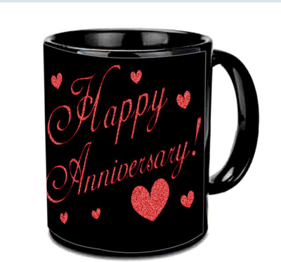 Raj Laxmi Simple N Sweet Design Happy Anniversary Multicolor Ceramic Mug(350 ml), Black
Raj Laxmi Simple N Sweet Design Happy Anniversary Multicolor Ceramic Mug(350 ml), Black