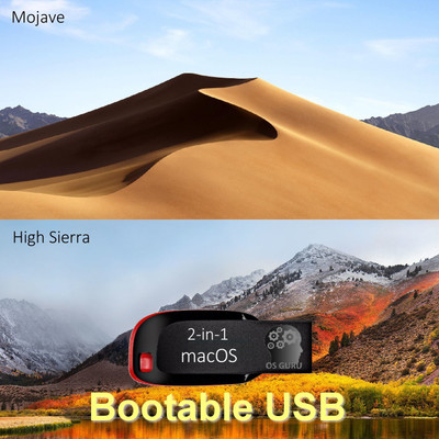 OSGuru OSGMAC2IN1MOHI01 2-in-1 macOS Mojave (Latest) | macOS High Sierra (10.13.6) Install/Repair/Restore/Upgrade 16GB Bootable USB Pen Drive 64-Bit
OSGuru OSGMAC2IN1MOHI01 2-in-1 macOS Mojave (Latest) | macOS High Sierra (10.13.6) Install/Repair/Restore/Upgrade 16GB Bootable USB Pen Drive 64-Bit
