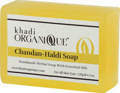 khadi organique Chandan Haldi Soap04 (625 g, Pack of 5)(625 g, Pack of 5)