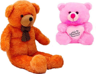 Samayra Toys Combo Offer Pack of Two Super Extra Large 5 Feet Brown Teddy Bear & Pink Teddy Bear with Someone Special Heart 40 Cm - 150 cm(Brown, Pink)
Samayra Toys Combo Offer Pack of Two Super Extra Large 5 Feet Brown Teddy Bear & Pink Teddy Bear with Someone Special Heart 40 Cm - 150 cm(Brown, Pink)