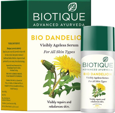 Biotique Dandelion Ageless Serum(40 ml)
Biotique Dandelion Ageless Serum(40 ml)