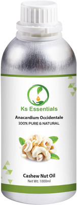 Ks Essentials 100% Pure Cashew Nut Oil (Anacardium occidentale) Natural Therapeutic Grade(1000 ml)
Ks Essentials 100% Pure Cashew Nut Oil (Anacardium occidentale) Natural Therapeutic Grade(1000 ml)