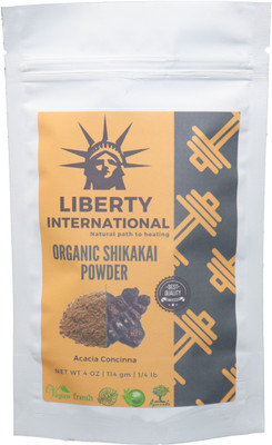 LIBERTY INTERNATIONAL 100% Organic Shikakai Powder, Acacia Concinna Excellent Hair Conditioner, Cleanser and Skin Care NT06(114 g)
LIBERTY INTERNATIONAL 100% Organic Shikakai Powder, Acacia Concinna Excellent Hair Conditioner, Cleanser and Skin Care NT06(114 g)