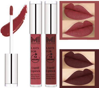 MI Fashion Liquid Lipstick Combo Set of 2 |Matte|Waterproof|Kiss Proof|Long Lasting| and |Made in India|(Nude Liquid Lipstick,Dark Brown Lip Gloss)
MI Fashion Liquid Lipstick Combo Set of 2 |Matte|Waterproof|Kiss Proof|Long Lasting| and |Made in India|(Nude Liquid Lipstick,Dark Brown Lip Gloss)