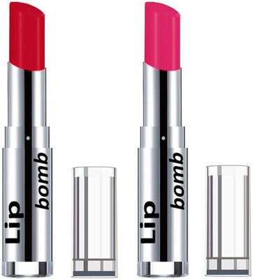 Color Fever Creamy Matte Lipstick(Set Of 2 pcs)11-15(Red, Pink)