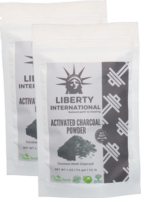 LIBERTY INTERNATIONAL 100% Natural Activated Charcoal Powder For Skin Treatment and Teeth Whitening and Cleaning (2 x 114 gm) NT08(228 g)
LIBERTY INTERNATIONAL 100% Natural Activated Charcoal Powder For Skin Treatment and Teeth Whitening and Cleaning (2 x 114 gm) NT08(228 g)