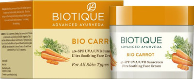 Biotique Bio Carrot Sunscreen - SPF 40 PA+(50 g)