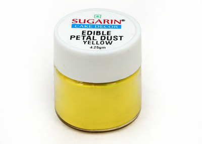 SUGARIN Ediblle Petal Dust, 4.25gm, Yellow Baking Powder(4.25 g)