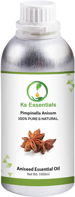 Ks Essentials 100% Pure Aniseed Essential Oil (Pimpinella anisum) Natural Therapeutic Grade(1000 ml)
Ks Essentials 100% Pure Aniseed Essential Oil (Pimpinella anisum) Natural Therapeutic Grade(1000 ml)