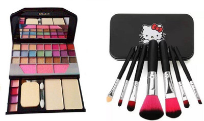 jollity Make Up Kit 24 Color Eyeshadow + Hello Kitty Black Make Up Brush Set Of 7(Set of 2)
jollity Make Up Kit 24 Color Eyeshadow + Hello Kitty Black Make Up Brush Set Of 7(Set of 2)