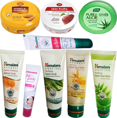 Fair & Lovely Face Wash (20 g), Skin Fruit Active Moisture Cream (8 ml) , Honey & Almonds Nourishing Skin Cream (15 ml) , Aloe Multi Body Lotion Skin Cream Of Joy (15 ml) With Gentle Apricot (50 g) & Purifying Neem Scrub With Face Wash (50 ml) Or Fairness
Fair & Lovely Face Wash (20 g), Skin Fruit Active Moisture Cream (8 ml) , Honey & Almonds Nourishing Skin Cream (15 ml) , Aloe Multi Body Lotion Skin Cream Of Joy (15 ml) With Gentle Apricot (50 g) & Purifying Neem Scrub With Face Wash (50 ml) Or Fairness