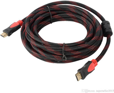ROQ 10MTR Nylon High Quality Gold Plated Plug Male-Male HDMI Cable(Computer, Gaming Console, TV, Red)
ROQ 10MTR Nylon High Quality Gold Plated Plug Male-Male HDMI Cable(Computer, Gaming Console, TV, Red)