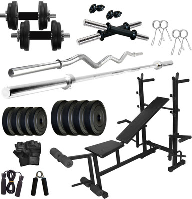 KRX PVC 40 KG COMBO 35 WB -SL Home Gym Kit