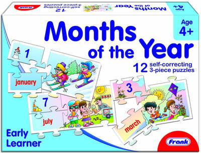 Frank Months of The Year, Multi Color(12 Pieces)