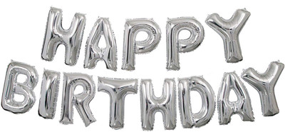 Ziggle Printed Happy Birthday 13 letter Silver Metallic Foil Balloon(Multicolor, Pack of 1)
Ziggle Printed Happy Birthday 13 letter Silver Metallic Foil Balloon(Multicolor, Pack of 1)