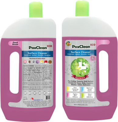 PaxClean ECO (Floral Bloom) 975 ml, Floor Cleaner for Home, Kitchen, Toilet, Disinfectant, Sanitizer, Germicide, Deodorizer Floral Bloom(975 ml)
PaxClean ECO (Floral Bloom) 975 ml, Floor Cleaner for Home, Kitchen, Toilet, Disinfectant, Sanitizer, Germicide, Deodorizer Floral Bloom(975 ml)