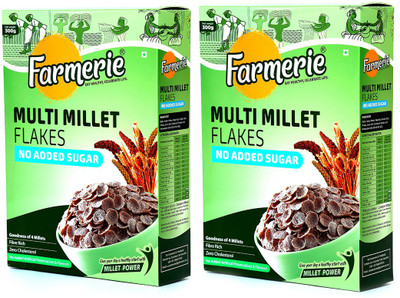 farmerie Multi Millet Flakes No added sugar 300gm pack of 2(600 g, Box, Pack of 2)
farmerie Multi Millet Flakes No added sugar 300gm pack of 2(600 g, Box, Pack of 2)