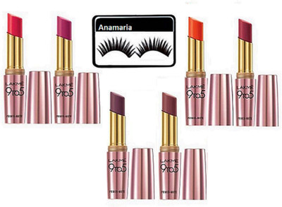 anamaria Eyelashes & Lakme 9 to 5 Primer Matte Lipstick (Pack Of 6)(Set of 7)
anamaria Eyelashes & Lakme 9 to 5 Primer Matte Lipstick (Pack Of 6)(Set of 7)