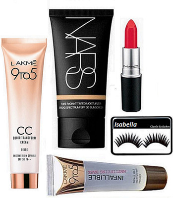 ISABELLA Eyelashes & nars Pure Radiant Moisture Foundation & CC Color Transform Cream & Infallible Primer & Lipstick(Set of 5)
ISABELLA Eyelashes & nars Pure Radiant Moisture Foundation & CC Color Transform Cream & Infallible Primer & Lipstick(Set of 5)