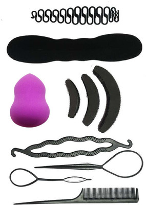 Bella Hararo 10 Pc Set Braid Maker Puff Bumpit Hair Styling Combo, Shape Makeup Foundation Sponge Puff(Set of 1)
Bella Hararo 10 Pc Set Braid Maker Puff Bumpit Hair Styling Combo, Shape Makeup Foundation Sponge Puff(Set of 1)