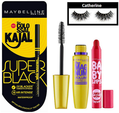 catherine eyelashes, Baby lips candy wow cherry lip balm, The mag num Mascara, the colossal Super Black kaj.(Set of 4)
catherine eyelashes, Baby lips candy wow cherry lip balm, The mag num Mascara, the colossal Super Black kaj.(Set of 4)
