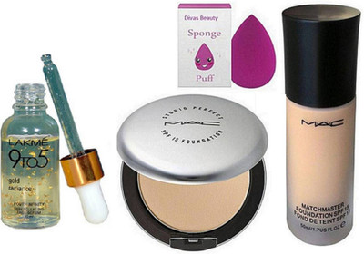 Divas Beauty Sponge puff & Matchmaster Foundation & Compact& Gold Radiance Face Serum(Set of 4)
Divas Beauty Sponge puff & Matchmaster Foundation & Compact& Gold Radiance Face Serum(Set of 4)