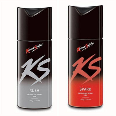 ks Kamamsutra Deo Combo of Rush and Spark Body Spray - For Men & Women(300 ml, Pack of 2)
ks Kamamsutra Deo Combo of Rush and Spark Body Spray - For Men & Women(300 ml, Pack of 2)