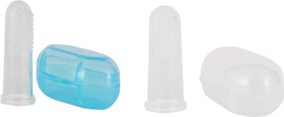 Adore Mighty Raju Finger Brush with case Pack of 2 Soft Toothbrush(Pack of 2)