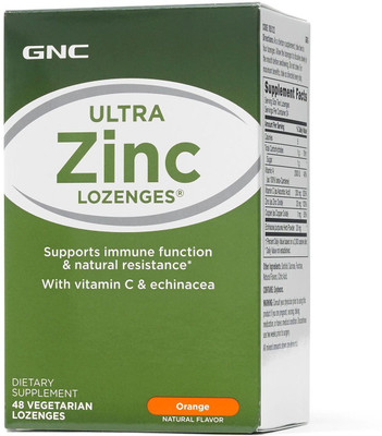 GNC Ultra Zinc Lozenges - Orange 48 Count(48 No)