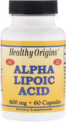 Healthy Origins Alpha Lipoic Acid 600 mg 60 Capsules(60 No)