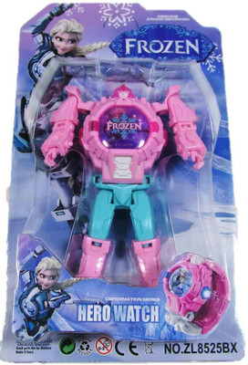 Three Mask Frozen Transforming Robot Toy Convert To A Digital Wrist Watch For Kids - Pink(Pink)
Three Mask Frozen Transforming Robot Toy Convert To A Digital Wrist Watch For Kids - Pink(Pink)
