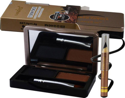 Mars 3 In 1 Black and Brown Eyebrow Powder and Eye Pencile 6.2 g(Jet Black, Brown)
Mars 3 In 1 Black and Brown Eyebrow Powder and Eye Pencile 6.2 g(Jet Black, Brown)