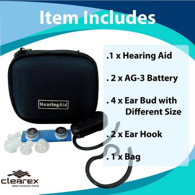 Clearex Sound Enhancement Amplifier Digital D-11 Powerful wireless Amplifier A Grade with 1 year warranty In The Ear Hearing Aid(Black)
Clearex Sound Enhancement Amplifier Digital D-11 Powerful wireless Amplifier A Grade with 1 year warranty In The Ear Hearing Aid(Black)