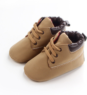 Kitty Boys Velcro Casual Boots(Brown