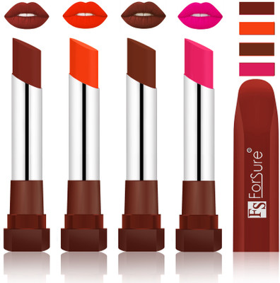Forsure New & Improved Stylish Matte English Lipsticks(Maroon, Nude, Wine, Rose Pink)
Forsure New & Improved Stylish Matte English Lipsticks(Maroon, Nude, Wine, Rose Pink)