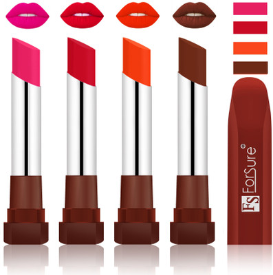 Forsure New & Improved Stylish Matte English Lipsticks(Rose Pink, Red, Nude, Wine)
Forsure New & Improved Stylish Matte English Lipsticks(Rose Pink, Red, Nude, Wine)