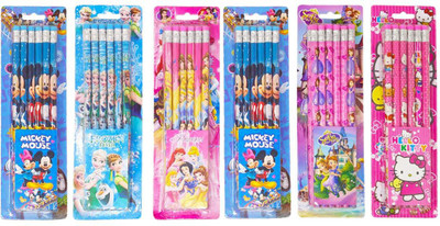 Parteet Cartoon Printed Extra Dark Pencils with Eraser -Pack of 6Pcs for Birthday Party Return Gifts for Kids Pencil(Multicolor)
Parteet Cartoon Printed Extra Dark Pencils with Eraser -Pack of 6Pcs for Birthday Party Return Gifts for Kids Pencil(Multicolor)
