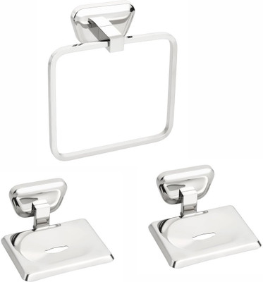 Easyhome Furnish 3 Pieces Bathroom Accessories-(1-Towel Ring, 2-Soap Dish)-(Glossy Silver)
Easyhome Furnish 3 Pieces Bathroom Accessories-(1-Towel Ring, 2-Soap Dish)-(Glossy Silver)