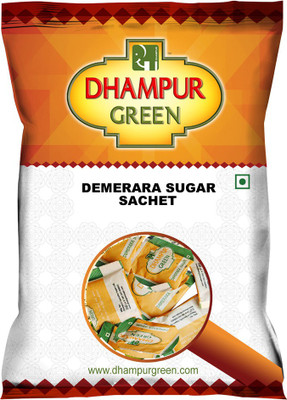 Dhampur Green Brown Sugar(Each 5 gm )Sachets Sugar Sugar(1 kg, Pack of 200)