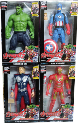 Decor Express 4 in 1 Avengers 12 Inch Action Figure Combo - Captain America(Dual Face), Iron Man(Dual Face), Hulk & Thor - Age of Ultron Superhero Collection(Multicolor)
Decor Express 4 in 1 Avengers 12 Inch Action Figure Combo - Captain America(Dual Face), Iron Man(Dual Face), Hulk & Thor - Age of Ultron Superhero Collection(Multicolor)