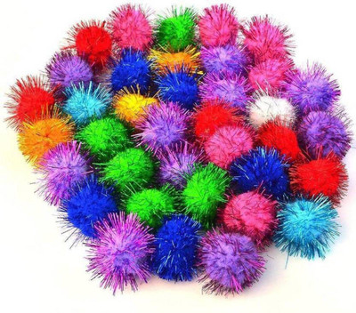 karigari Pom Pom Multicolor Glitter Balls for Crafts, Decoration, Jewellery Making. Size: 2 CM (Pack of 100)
karigari Pom Pom Multicolor Glitter Balls for Crafts, Decoration, Jewellery Making. Size: 2 CM (Pack of 100)