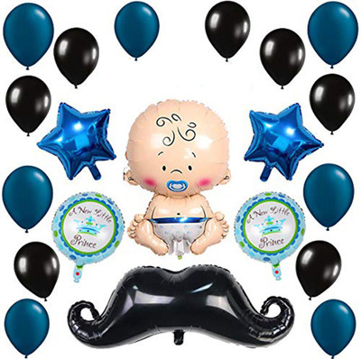 AMFIN Solid Its a boy Balloon with Moustache / Boy Foil Balloons for Birthday Party / Baby Shower Decoration Balloon(Blue, Pack of 56)
AMFIN Solid Its a boy Balloon with Moustache / Boy Foil Balloons for Birthday Party / Baby Shower Decoration Balloon(Blue, Pack of 56)