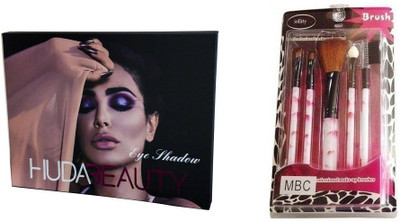 jollity Make Up Brush Set Of 5 And Huda Beauty 18 In 1 Eye shadow Pallete(Set of 2)
jollity Make Up Brush Set Of 5 And Huda Beauty 18 In 1 Eye shadow Pallete(Set of 2)