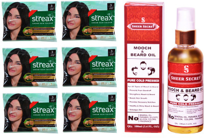 SHEER SECRET MOOCH AND BEARD OIL 100 ML (PURE COLDPRESSED) and COLOUR 6 SACHET DARK BROWN NO. 3(Set of 7)
SHEER SECRET MOOCH AND BEARD OIL 100 ML (PURE COLDPRESSED) and COLOUR 6 SACHET DARK BROWN NO. 3(Set of 7)