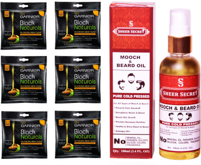 SHEER SECRET MOOCH AND BEARD OIL 100 ML (PURE COLDPRESSED) and HAIR COLOUR 6 SACHET ORIGINAL BLACK NO. 2(Set of 2)
SHEER SECRET MOOCH AND BEARD OIL 100 ML (PURE COLDPRESSED) and HAIR COLOUR 6 SACHET ORIGINAL BLACK NO. 2(Set of 2)